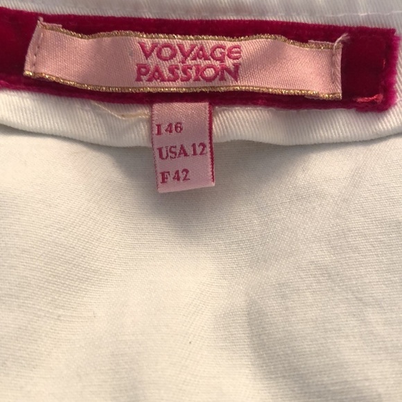 Roberto Cavalli Jeans  size 12 white high rise bootcut jeans Voyage Passion - Picture 3 of 15